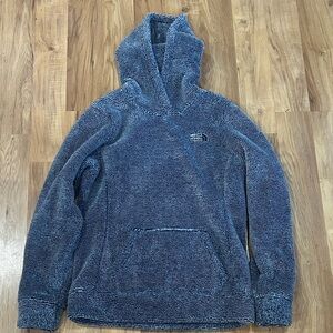 The North Face Textured Blue Hoodie